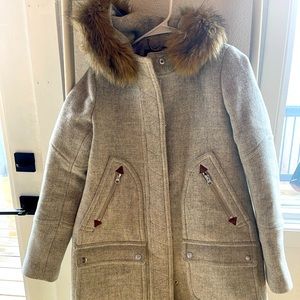 J.Crew Chateau Grey wool parka